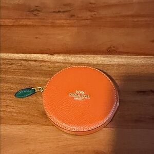 Coach Vibrant Orange Coin Wallet